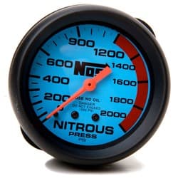 2-5/8 BLUE NITROUS GAUGE (MADE BY AUTOMETER) NOS -