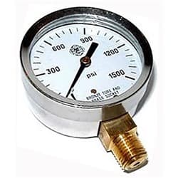 NITROUS PRESSURE GAUGE 0-1500 PSI, 2-1/4" OD NOS - 15931