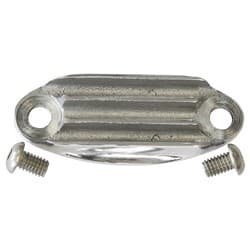 302-351C FUEL PUMP BLOCK OFF FINNED ALUM POLISHED OBRIEN - BOFC