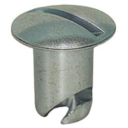 1/4 OVAL HEAD BUTTON STEEL .250 GRIP PANELFAST - 4250