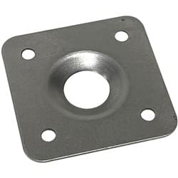 1-1/2" SQUARE ALUMINIUM PLATE FOR FLUSH HEAD, .040" THICK PANELFAST - PAN8460A