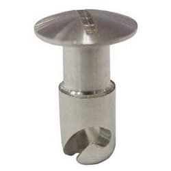 STEEL OVAL BUTTON 1/4" X .400 UNDERCUT PANELFAST - U4400