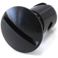 OVAL BUTTON 7/16" X .500 ALLOY UNDERCUT BLACK PANELFAST - PAN UABK6500