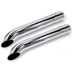 PATRIOT SIDE TUBE TURNOUTS PR 3.5IN 26L*CHROME* W/MUFFLER PATRIOT - H3822