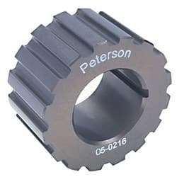 CRANK / GILMER PULLEY 18 TOOTH 1.020" WIDE 1/8 KEYWAY 1" BORE PETERSON / 05-0218