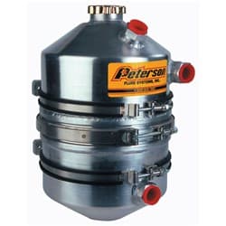 OIL TANK 3 GAL SCAV DUAL INLET 16" HIGH x 9" DIA  DRY SUMP PFS - 08-0010