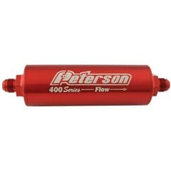 400 SERIES 45 MIC FILTER -12AN - ALUMINIUM - 2.5" X 7" PFS - 09-0484