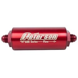 600 SERIES 60 MIC FILTER -8AN - ALUMINIUM 4.5" X 2" PETERSON / PFS09-0617