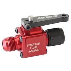 SMALL BODY BALL VALVE -6AN X -6 BNUT - SHUT OFF PETERSON / 09-0903
