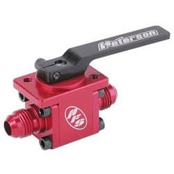 PANEL MOUNT BALL VALVE -6AN - FUEL SHUT OFF PETERSON / 09-0910