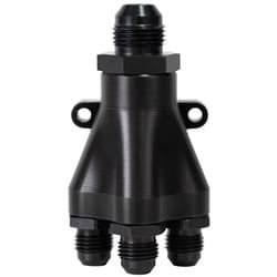 PETERSON 5-WAY BILLET MANIFOLD 1 x -10AN TO 4 x -6AN PFS - 10-1071