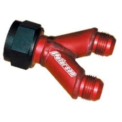 PETERSON Y-MANIFOLD -20AN FEM WITH 2 X -12AN MALE PFS - 10-1730
