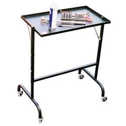 ENGINE REPAIR PIT TABLE - ALUM ADJ. HEIGHT - CASTER WHEELS - 153