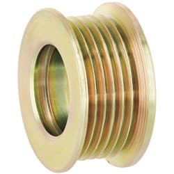 REPL 6 GROOVE ALT PULLEY ZINC * SERPENTINE * 54MM OD POWERMAST - 104