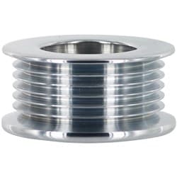 REPL 6 GROOVE ALT PULLEY 54MM OD CHROME * SERPENTINE * POWERMAST - 114