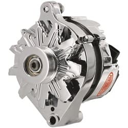 P/MASTER FORD ALTERNATOR 85AMP CHROME INT REG 2G . 6 GROOVE POWERMAST - 17735