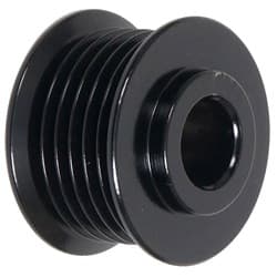 BLACK ALTERNATOR 6 GROOVE 2" O.D. SERPENTINE PULLEY STEEL POWERMAST - 179