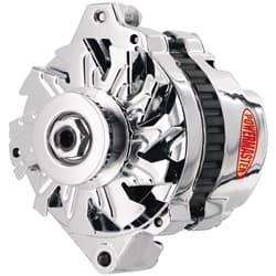 POWER/DELCO ALT CHROME 140A 1 WIRE  INCLUDES V PULLEY POWERMAST - 378021