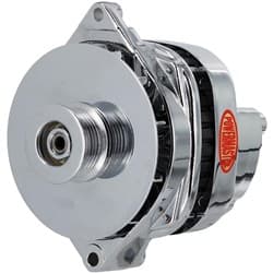 CS144 200AMP GM ALTERNATOR 1 WIRE WITH REG PLUG *CHROME* POWERMAST - 37805