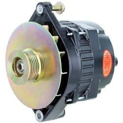 ALTERNATOR 200 AMP GM CS144 STYLE 6 GROOVE BLACK POWERMASTER / PM578648