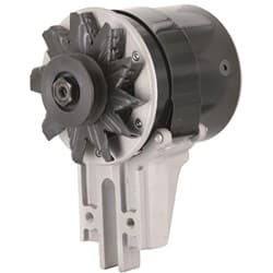 POWERMASTER GENERATOR 90 AMPS FLATHEAD 49-53 SHORT BLACK 12V POWERMAST - 82023