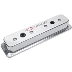 CAST VALVE COVERS, SBC TALL 87-ON CENTRE BOLT, POLISHED PROFORM - 141-130