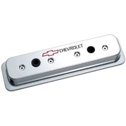 CAST VALVE COVERS, SBC TALL 87-ON CENTRE BOLT, POLISHED PROFORM - 141-132