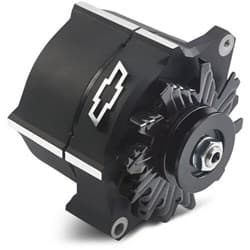 BLACK CRINK ALTERNATOR 100 AMP GM 1-WIRE 10si SBC BBC RAISED PROFORM - 141-146