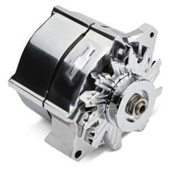 POLISHED ALTERNATOR 100 AMP GM 1-WIRE 10si SBC BBC RAISED PROFORM - 141-151