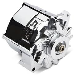 CHROME ALTERNATOR 100 AMP GM 1-WIRE 10si SBC BBC RAISED PROFORM - 141-154
