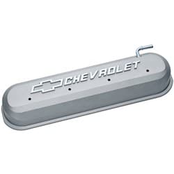 SLANT EDGE VALVE COVERS, LS GREY CRINKLE, RAISED EMBLEM PROFORM - 141-263