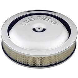AIR CLEANER, 14" x 3", CHROME, DROP BASE, CHEVROLET, NO NUT PROFORM - 141-307
