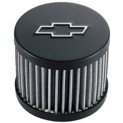 PUSH IN BREATHER FILTER, BLACK NO SHIELD, BOWTIE, 3" DIA PROFORM - 141-614