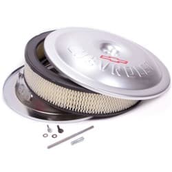 AIR CLEANER 14 X 3 METALIC GREY BOWTIE CHEVY EMBLEM PROFORM - 141-693