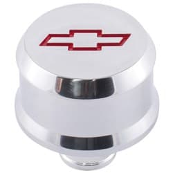 SLANT EDGE BOWTIE BREATHER CAP POLISHED, RECESSED RED BOWTIE PROFORM - 141-855