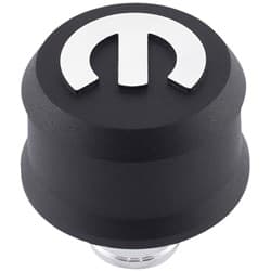 SLANT EDGE BREATHER CAP, MOPAR BLACK CRINKLE WITH RAISED LOGO PROFORM - 440-440