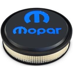 MOPAR SLANT EDGE AIR CLEANER KIT. BLACK CRINKLE BLUE EMBLEM PROFORM - 440-834