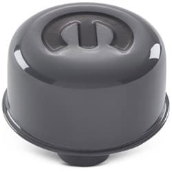 MOPAR STAMPED STEEL PUSH IN 3" BREATHER CAP GREY & RECESSED PROFORM - 440-884