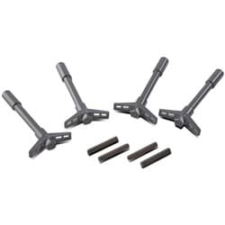 MOPAR GREY VALVE COVER WING NUTS. GREY WITH BLACK EMBLEM PROFORM - 440-886