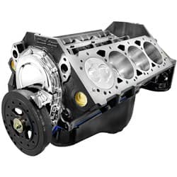 CHEV 383 SHORT CRATE MOTOR 4 BOLT 1 PIECE BLOCK  HYPER PIST HYD ROLLER ROCKET ENGINE