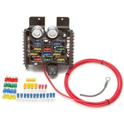 12 CIRCUIT COMPACT UNIVERSAL PRO STREET FUSE BOX PAINLESS - 50101