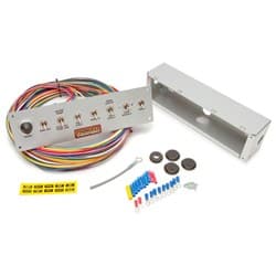 8 SWITCH PANEL,START,IGN,FP,EF 2 X ACC TURN SIGNAL,PUSH START PAINLESS - 50410
