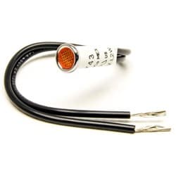 INDICATOR DASH LIGHT 5/16 AMBER PAINLESS - 80203