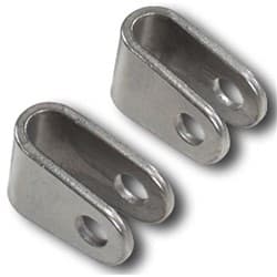 MOLY ROD END CLEVIS 3/8 HOLE 7/8 TUBE PAIR PROWERKS - C73-206-2