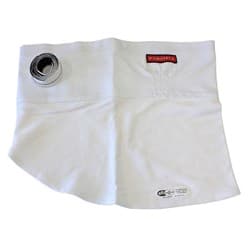 HELMET SKIRT, WHITE NOMEX / KNIT, VELCRO ATTACHED PYROTECT / HA100020