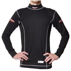 UNDERWEAR, TOP, X-SMALL SFI RATED, BLACK PYROTECT / IT400120
