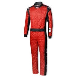 SPORTSMAN DELUXE 1-PIECE SUIT X-LARGE, RED, 2-LAYER, SFI-5 PYROTECT / RS210320