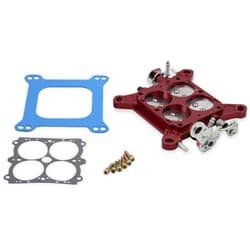 BILLET THROTTLE BODY ASSEMBLY RED 1-11/16" DUAL FLANGE BOLT QUICK FUEL - QFT12-755