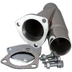 2.25 S/STEEL EXHAUST CUTOUT Y-BRANCH & FLANGE ONLY QTP - 10225