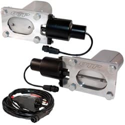 OVAL ELECTRIC EXH CUT OUT USE DIRECT 2.5-3.0 PIPES  DUAL KIT QTP - QTEC66
